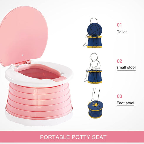 YZNlife Travel Potty for Toddler, Portable,foldable potty seat for toddle,Training Toilet Seat Apply to Seat Emergency