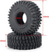 4PCS RC Soft Rubber 1.0 Tires 64MM with Foam Insert for 1/18 TRX4M 1/24 SCX24 Upgrades RC Crawler Car