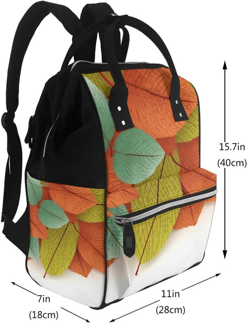 HCBPWVQA Backpack Daypacks Backpack Mommy Leaves Diaper Bag with Changing Pad and Pacifier Holder, Multifunction Laptop