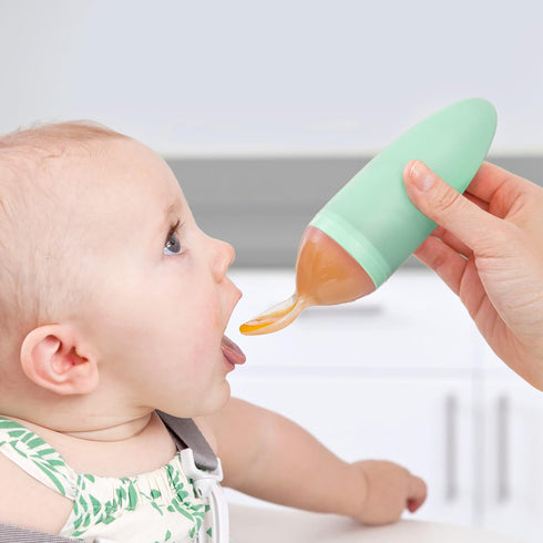 Boon SQUIRT Silicone Baby Food Dispensing Spoon in Mint