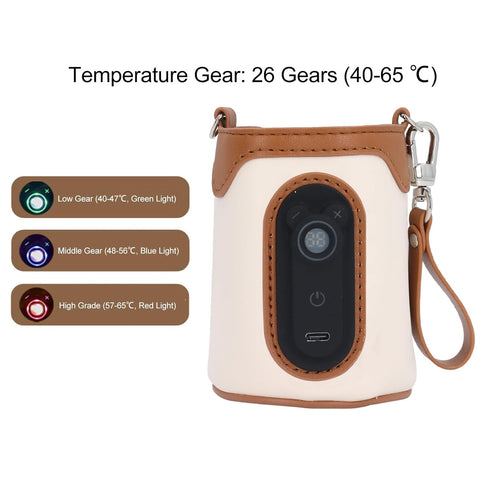 Miriam Song 26 Portable Bottle Warmer,USB Powered, Gears Temperature Adjustable, Ideal for Baby Bottles, Home, Family