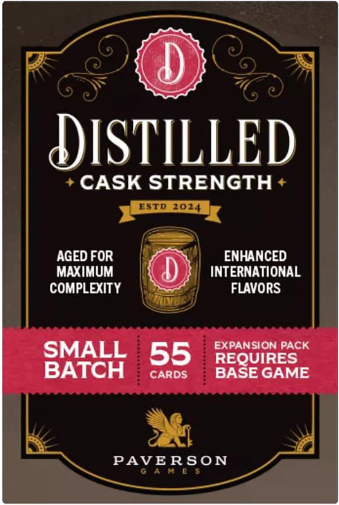 Distilled: Cask Strength - 55 Card Mini Expansion for Spirited Strategy Board Game, Ages 14+, 1-5 Players