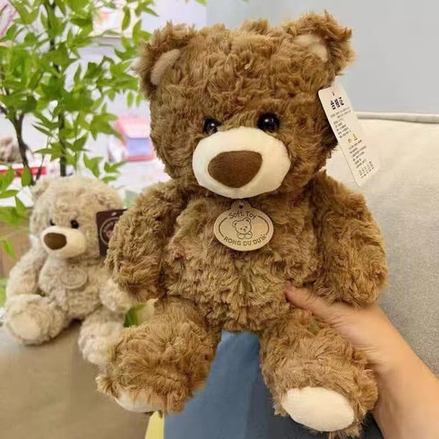 Gjlzfwbx 12inches Teddy Bear Plush Toy, Teddy Bear Stuffed Animal Birthday for Kids Girl Friends(Dark Brown)