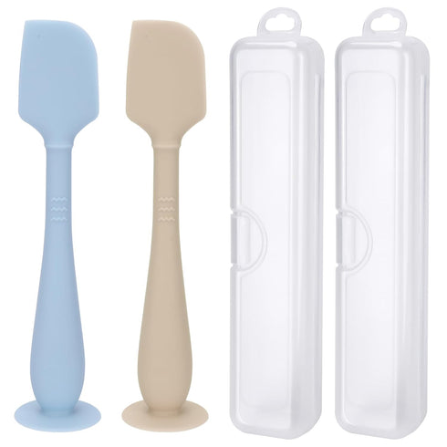 YENLNI 2 Pack Diaper Cream Spatula with Hygienic Travel Case, Butt Spatula Baby
