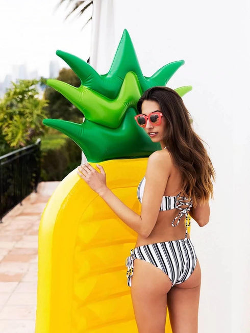 Swimming Inflatable Pool Floats for Kids and Adults, Large Water Inflatable Pineapple Pool Float for Pool