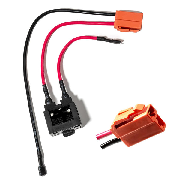 12V Battery Wire Harness Connector for Power Wheels Kid Trax Jeep, Replaceable 15A Fuse Ride On Toy Parts