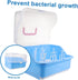 BESPORTBLE Box Portable Bottle Storage Box with Cover Multi Functional Milk Bottle Drying Rack Organizer for Straws