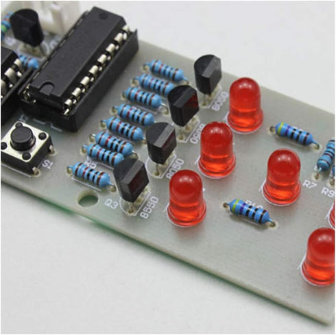 2 Sets Electronic Dice Board Kit, LED Circuit DIY Kit for Student Electronic Learning