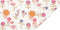 monica + andy Baby Organic Burp Cloth, Fresh Florals, One Size