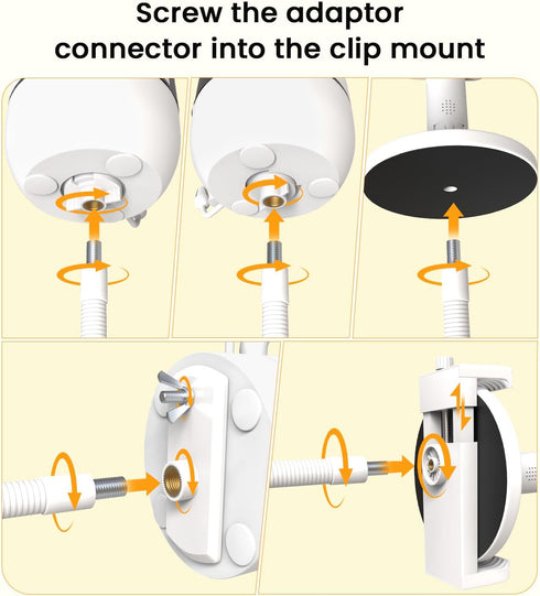 Yaekea HB6550/HB65/HB6560/HB40/HB6339,ANMEATE SM935E,Infant DXR-8 Flexible Baby Monitor Mount Compatible with HelloBaby