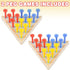 Gamie Peg Game Triangle Set of 2, Fun Board Games for Kids and Adults, Made of Wood and Plastic Learning Toys