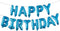 Happy Birthday Balloons, Aluminum Foil Banner Balloons for Birthday Party Decorations (Starry Blue)