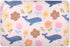 siphylline Cute Cartoon Blue Whale Flowers Extra Large Resuable Potty Training Pad Waterproof