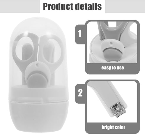 Set Complete Nail Care for Newborns - Clipper, Scissors & Tweezers Included