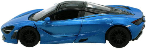 KiNSMART McLaren 720s 5 Inch Die Cast Metal Model Toy Super Sports Car (1:36 Scale, Blue)