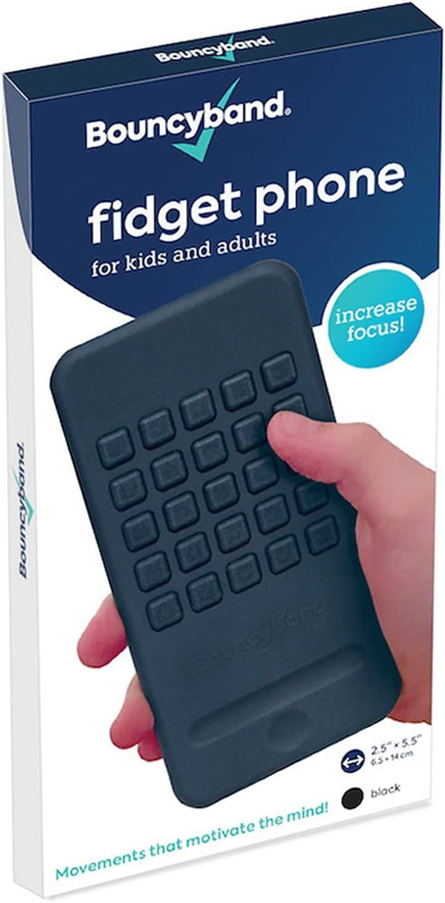 Bouncyband Fidget Phone - Realistic Smart Phone Sensory Device for ADHD Focus and Anxiety Relief