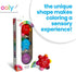 Set 3 18 Ooly Color Burst Grip Crayon for Toddlers and Little Hands, of Crayons with Classic Colors, Non-Toxic Easy