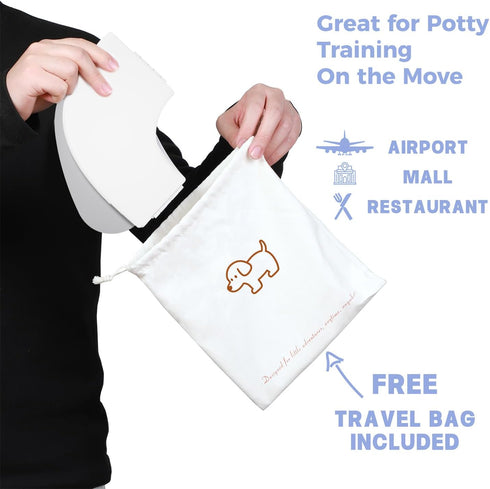 FOOYOO Foldable Toddler Toilet Seat | Portable Potty Training Seat for Travel & Home, Non-Slip, Fits Most Toilets, Easy