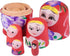 TOYANDONA Russian Nesting Dolls for Kids, Wood Matryoshka Doll Stacking Nested Set, Handmade Girl-Pattern Toys