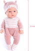 Enjoyin 12'' Playset 36 Baby Doll with Washable Doll Accessories Includes Carrier Bassinet Bed, Pacifier, Blanket