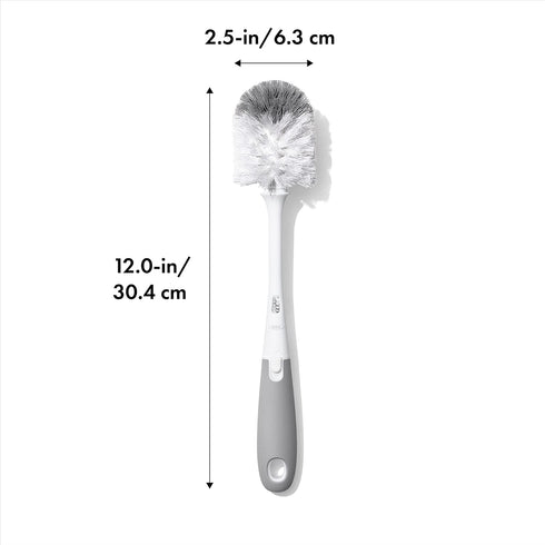 OXO Tot Gray Bottle Brush with Nipple Cleaner
