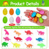 60PCS Summer Small Hatching Dinosaur Eggs for Dinosaur Birthday Party Favors Goodie Treat Bag Stuffers Classroom