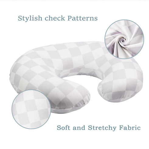 Nursing Pillow Cover, Soft Stretchy Removable Slipcover for Breastfeeding Pillows,Comfortable Nursing Pillow Case