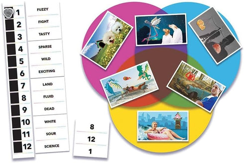 Venn Board Game: Family Game for 2+ Players with Cooperative & Competitive Gameplay Variations, Ages 10+