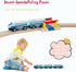 Wooden Bullet Train Cars Track Accessories Set - High-Speed City Train Toys for Boys and Girls