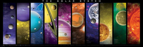The Solar System Panoramic 1000-Piece Puzzle