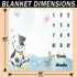 Cow Print Baby Monthly Milestone Blanket, Farm Animals, 40"x40", Unisex, Includes 4 Frames & 1 Headband