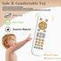 Baby TV Remote Control Toy with Light and Sound, Early Educational Music Toy, Gift for 6 Months+ (White)