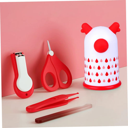 Set, Outanaya Nail Clippers and Tweezers Grooming Kit for Newborns with Safe Scissors and Nail File Manicure Care