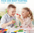 Tempera Paint Sticks, 12 Bright Colors, Quick Drying, Easy to Color and Washable Crayons for Kids