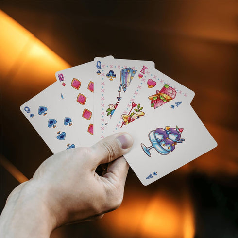 Adorable Sweet Treats Playing Cards - Cute Food for Adults, Friends, Family Games