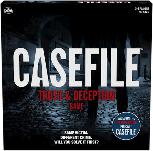 Goliath Casefile: Truth & Deception Game - Replayable Strategy Game Based on Hit Crime Podcast, Ages 12+, 3-4 Players