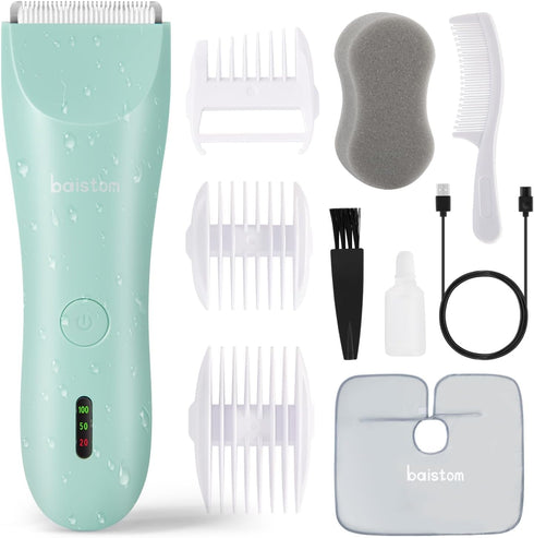 Baby Hair Clippers, Quiet Dual-Mode Hair Cutting for 0-12, Waterproof Rechargeable Cordless Trimmer for Kids