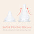 6+ 4 Count 100% Lansinoh NaturalWave Baby Bottle Nipples, Fast Flow, Size F, Months, Soft, Durable Silicone, Made