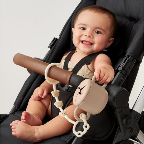 Itzy Ritzy Toy & Snack Cup Strap Adjustable Strap for Keeping Baby's Toys Nearby BPA-Free Silicone Tether