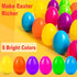 UMEELR 150PCS 2.4" Plastic Easter Eggs, Empty Eggs Fillable, Colorful Bright Egg Bulks for Easter Hunt Party Favor