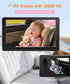 Babyvue BV4 7" 1080P USB Car Monitor for Baby with HD Large Screen, Auto IR Night Vision & Wide Angle, Car Seat Camera
