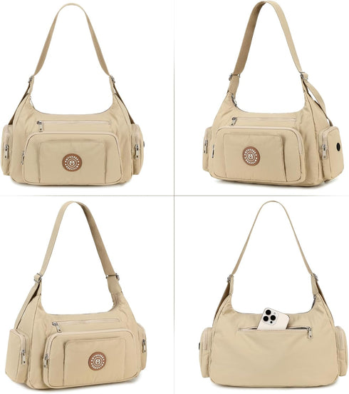 22L Puffer Crossbody Bags for Women Mom Large Diaper Bag Purse with Wipes & Trash Dispenser Cross Body Purses Messenger