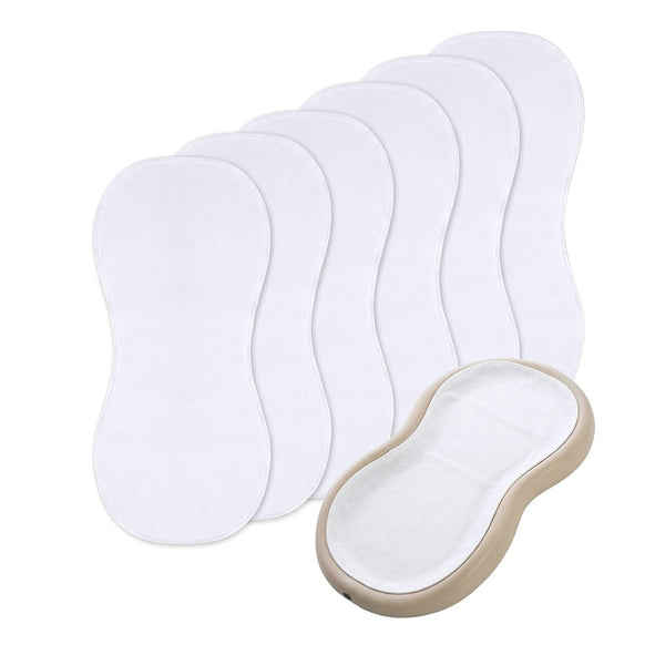 6 Pcs Changing Pad Liner, Compatible with Keekaroo Peanut Changer, Quilted Thicker