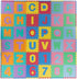 96-Piece Kids' Foam Floor Alphabet and Numbers Puzzle Play Mat for Babies and Toddlers - Interlocking Tile Game by