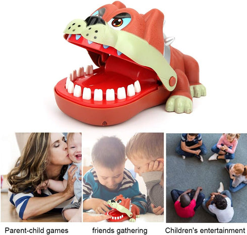 Pssopp Bulldog Teeth Game - Dentist Bite Finger Game for Adults Kids Family Fun at Home