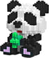 Larcele Micro Building Blocks Animal Set, DIY Mini 3D Toy Bricks, 330 Dots KLJM-10 (Panda Eat Bamboo)