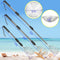 2 Sets Beach Sand Sifter, Beach Sifting Sand Telescoping Pole with Scoops, Baskets, Mesh Bag, for Picking Up Shells