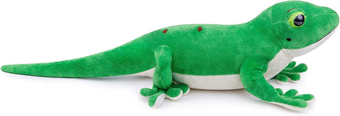 Day Geckos Lizard Plush, 16inch Lifelike Stuffed Animal, Soft Fat Tail Geckos Plushie for Kids