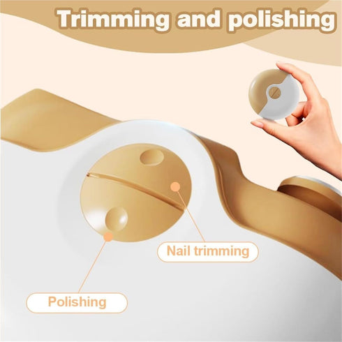 Busaiu 2 Trimmer, Electric Nail Clipper, Speed Wireless Charging Electric Nail Electric Nail Clippersr Safe for Babies