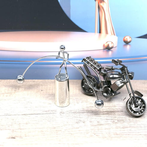 Sunnytech Mini Steel Kinetic Art Weightlifter Balance Toy, Decompressive Science Psychology Desk Decor WJ064